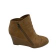 Boots Ankle Heels By Ruff Hewn In Brown, Size:8.5 Cheap