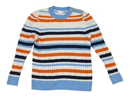 BLUE & ORANGE SWEATER by CHARTER CLUB Size:XL Discount