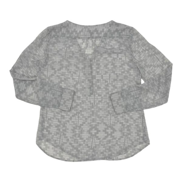 Blouse Ls By Banana Republic In Grey, Size:S Supply