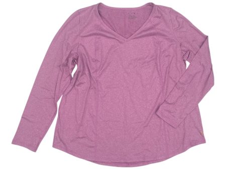 Athletic Top Ls Crewneck By Livi Active In Pink, Size:1X Online