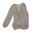 Blouse Ls By Mustard Seed In Taupe, Size:L Online