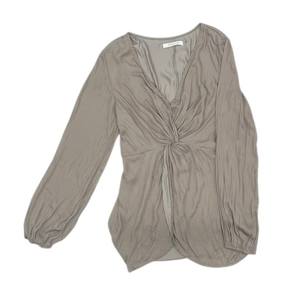 Blouse Ls By Mustard Seed In Taupe, Size:L Online