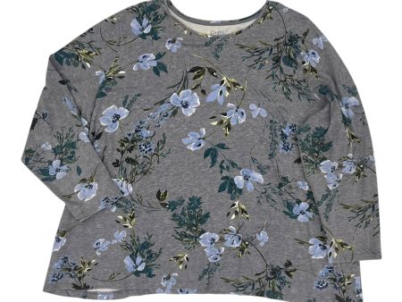 Top Ls By Croft And Barrow In Floral Print, Size:3X Online Sale