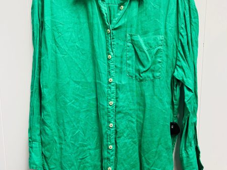 Top Long Sleeve By Anthropologie In Green, Size: M For Discount