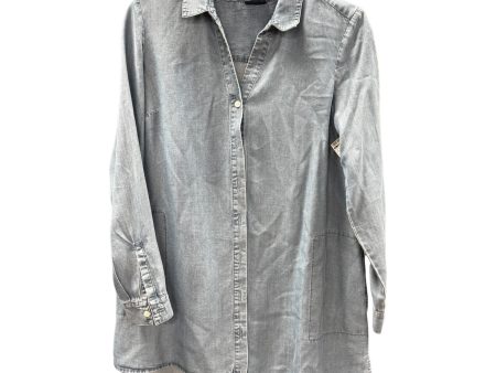 Tunic Long Sleeve By J. Jill In Blue Denim, Size: Xs Hot on Sale