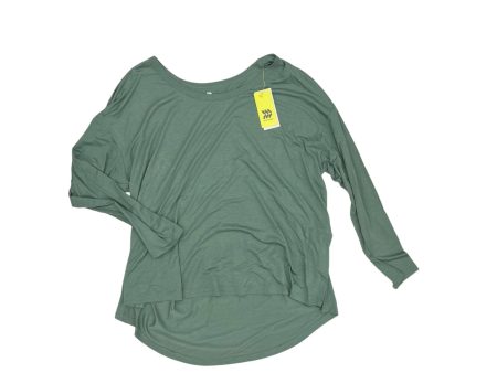 Athletic Top Ls Crewneck By All In Motion In Green, Size:Xxl Cheap