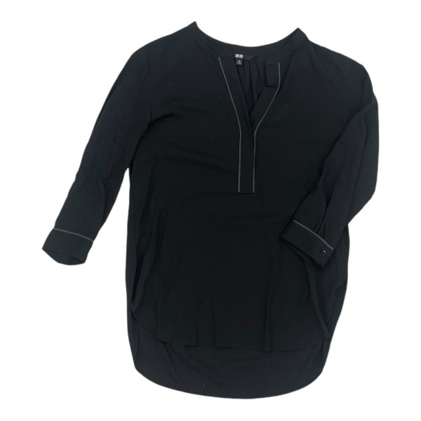 Top 3 4 Sleeve By Uniqlo In Black, Size:Xs Fashion