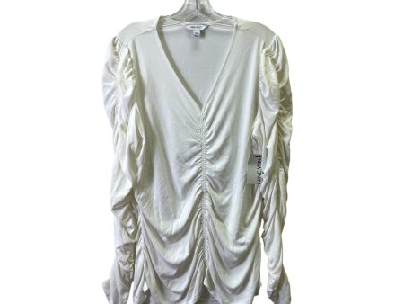 Top Ls By Nine West In Cream, Size:1X Cheap