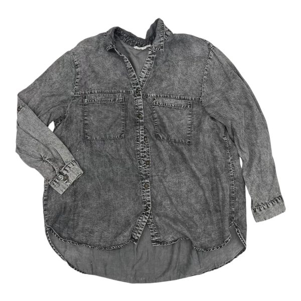 Top Ls By Jane And Delancey In Grey, Size:1X For Cheap