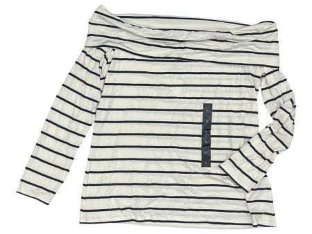 Top Ls By Banana Republic In Blue & Cream, Size:Xl Online