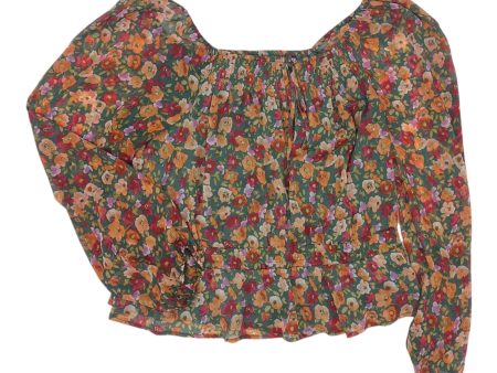 Blouse Ls By Lc Lauren Conrad In Floral Print, Size:Xl Hot on Sale