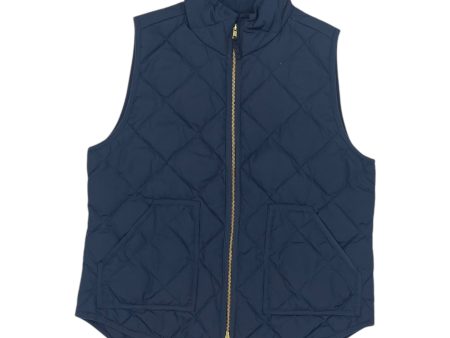 Vest Puffer & Quilted By J. Crew In Blue, Size:L Fashion