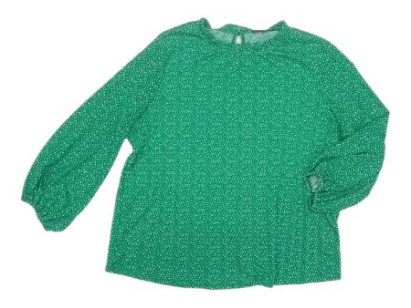 Top Ls By Adrianna Papell In Green, Size:L For Cheap