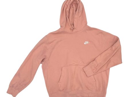 Athletic Sweatshirt Hoodie By Nike Apparel In Pink, Size:L Online Hot Sale