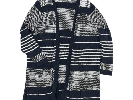 Cardigan By Cj Banks In Navy, Size:2X Online Hot Sale