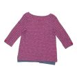 Top 3 4 Sleeve By Talbots In Blue & Pink, Size:M on Sale