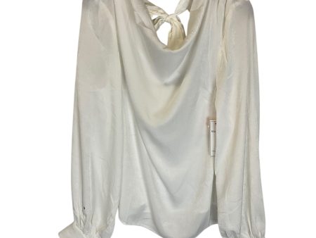 Top Long Sleeve By Cmb In White, Size: S Hot on Sale