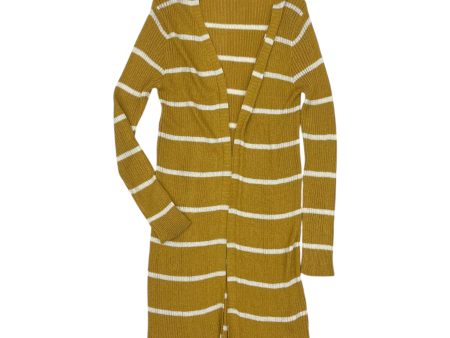 Cardigan By Doe & Rae In White & Yellow, Size:L on Sale