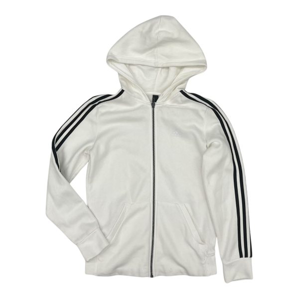 Athletic Jacket By Adidas In White, Size:S Discount