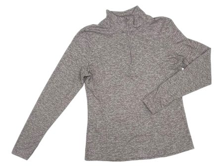 Athletic Top Ls Collar By Jockey In Taupe, Size:M on Sale