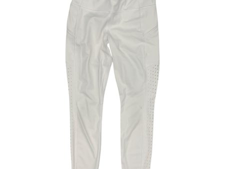 Athletic Leggings By Athleta In White, Size:M Hot on Sale