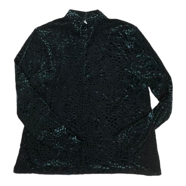 Top Ls By Lane Bryant In Black & Green, Size:L Online Hot Sale