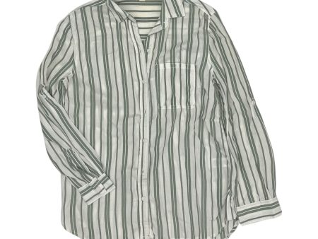 Top Ls By Beachlunchlounge In Green & White, Size:Xs Hot on Sale