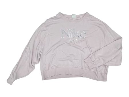 Athletic Sweatshirt Crewneck By Nike Apparel In Purple, Size:1X Online