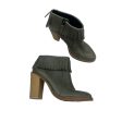 Boots Ankle Heels By Clothes Mentor In Green, Size:7 on Sale