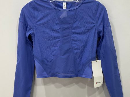 Athletic Top Long Sleeve Crewneck By Lululemon In Purple, Size: 6 Online Sale