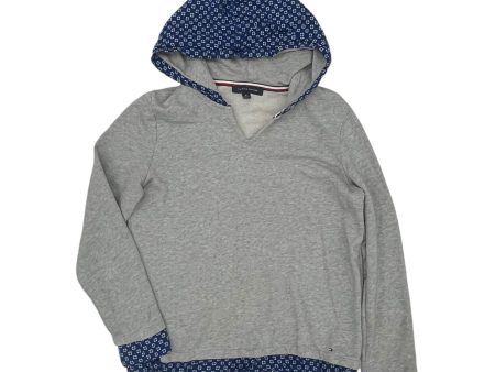 Top Ls By Tommy Hilfiger In Grey, Size:M For Cheap