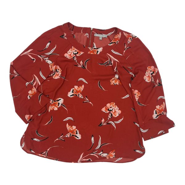 Blouse Ls By Daniel Rainn In Red, Size:L Sale