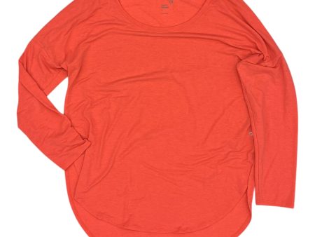 Athletic Top Ls Crewneck By Gapfit In Coral, Size:L Sale