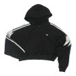 Athletic Sweatshirt Hoodie By Adidas In Black, Size:M Sale