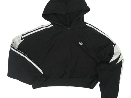 Athletic Sweatshirt Hoodie By Adidas In Black, Size:M Sale