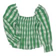 Top Ls By Who What Wear In Green & White, Size:S Sale