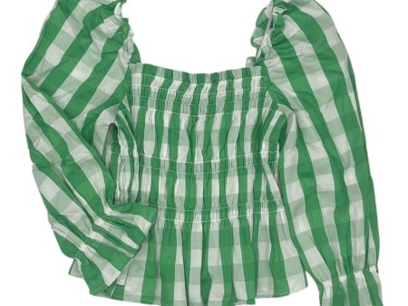 Top Ls By Who What Wear In Green & White, Size:S Sale