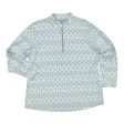 Athletic Top Ls Collar By Clothes Mentor In Blue & White, Size:L Supply