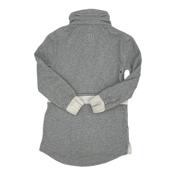 Athletic Jacket By Lululemon In Grey, Size:S For Discount