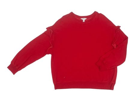 Top Ls By Time And Tru In Red, Size:L Online Hot Sale