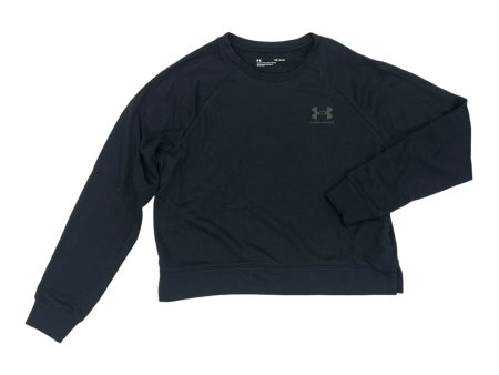 Athletic Top Ls Crewneck By Under Armour In Black, Size:M For Cheap