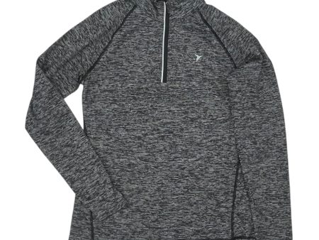 Athletic Top Ls Collar By Old Navy In Grey, Size:M Hot on Sale