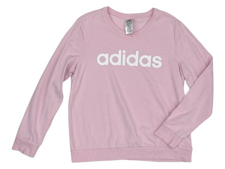 Athletic Sweatshirt Crewneck By Adidas In Pink, Size:Xl Cheap