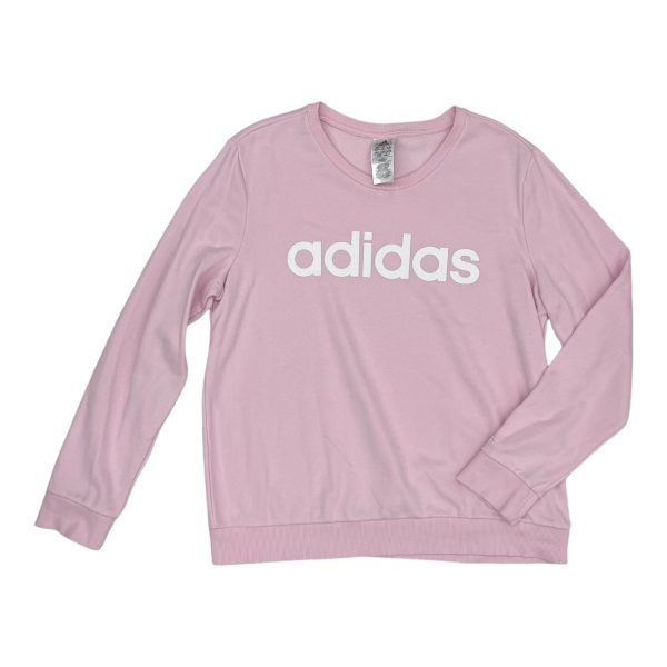 Athletic Sweatshirt Crewneck By Adidas In Pink, Size:Xl Cheap