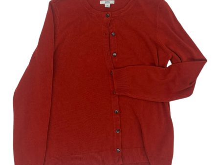 Cardigan By Croft And Barrow In Red, Size:M on Sale