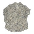 Blouse Ls By Express In Snakeskin Print, Size:L Supply