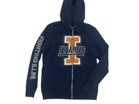 Athletic Sweatshirt Hoodie By Clothes Mentor In Navy, Size:L For Sale