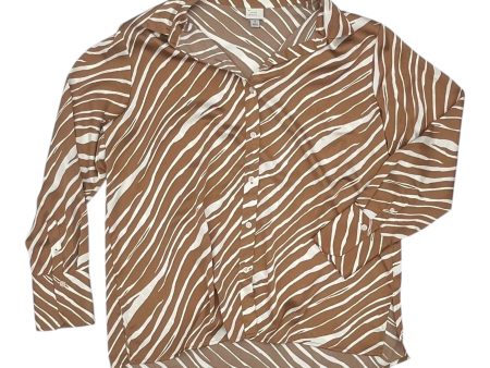 Blouse Ls By A New Day In Brown, Size:M Fashion