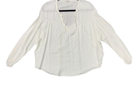 Top Long Sleeve By Cmc In White, Size: Xs on Sale