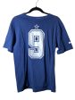 Athletic Top Short Sleeve By Nike In Blue, Size: M Sale